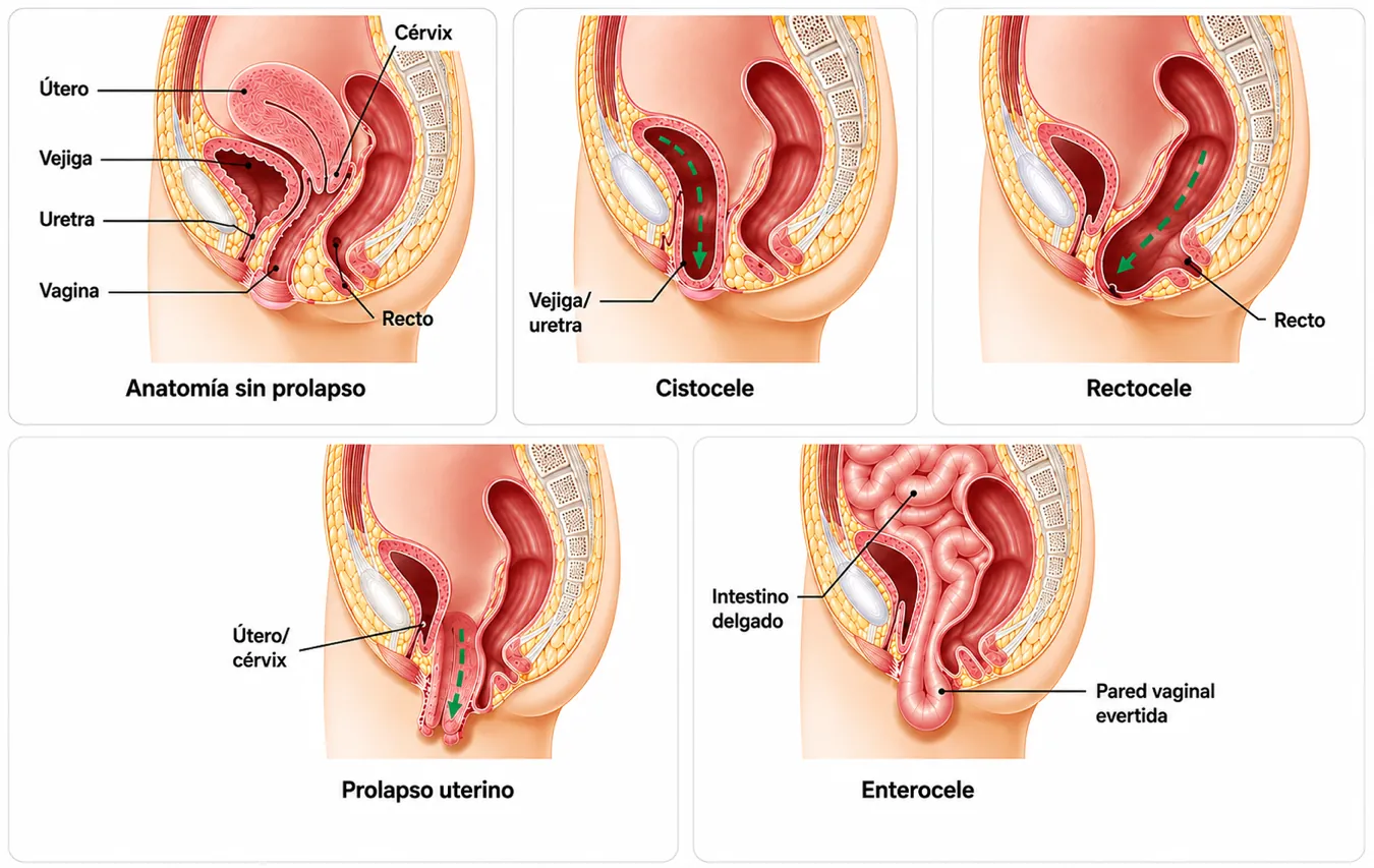 Colposacropexia — reposicionamiento de órganos pélvicos